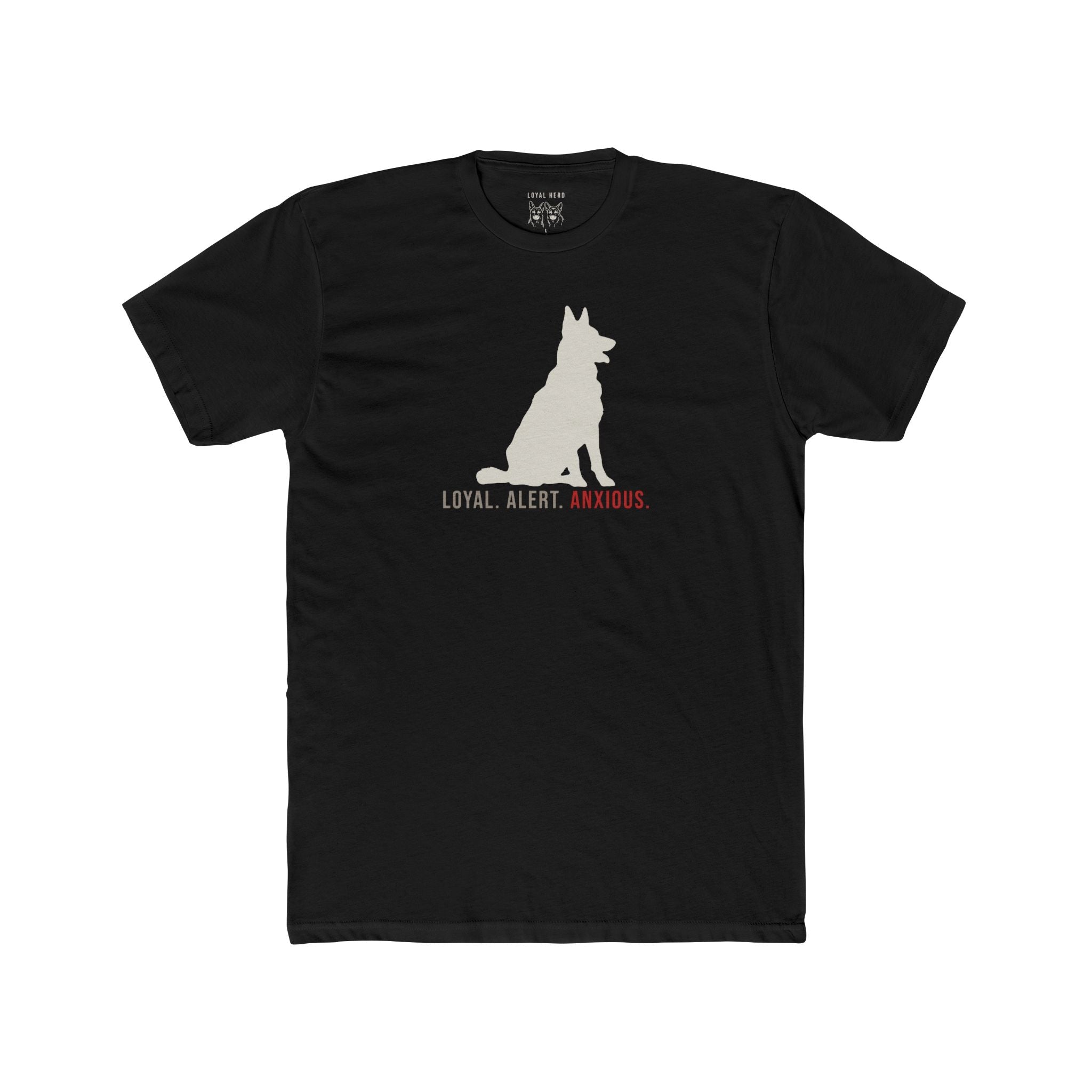Loyal. Alert. Anxious. — Shepherd Approved Graphic Tee by Loyal Herd - Loyal HerdT-Shirt