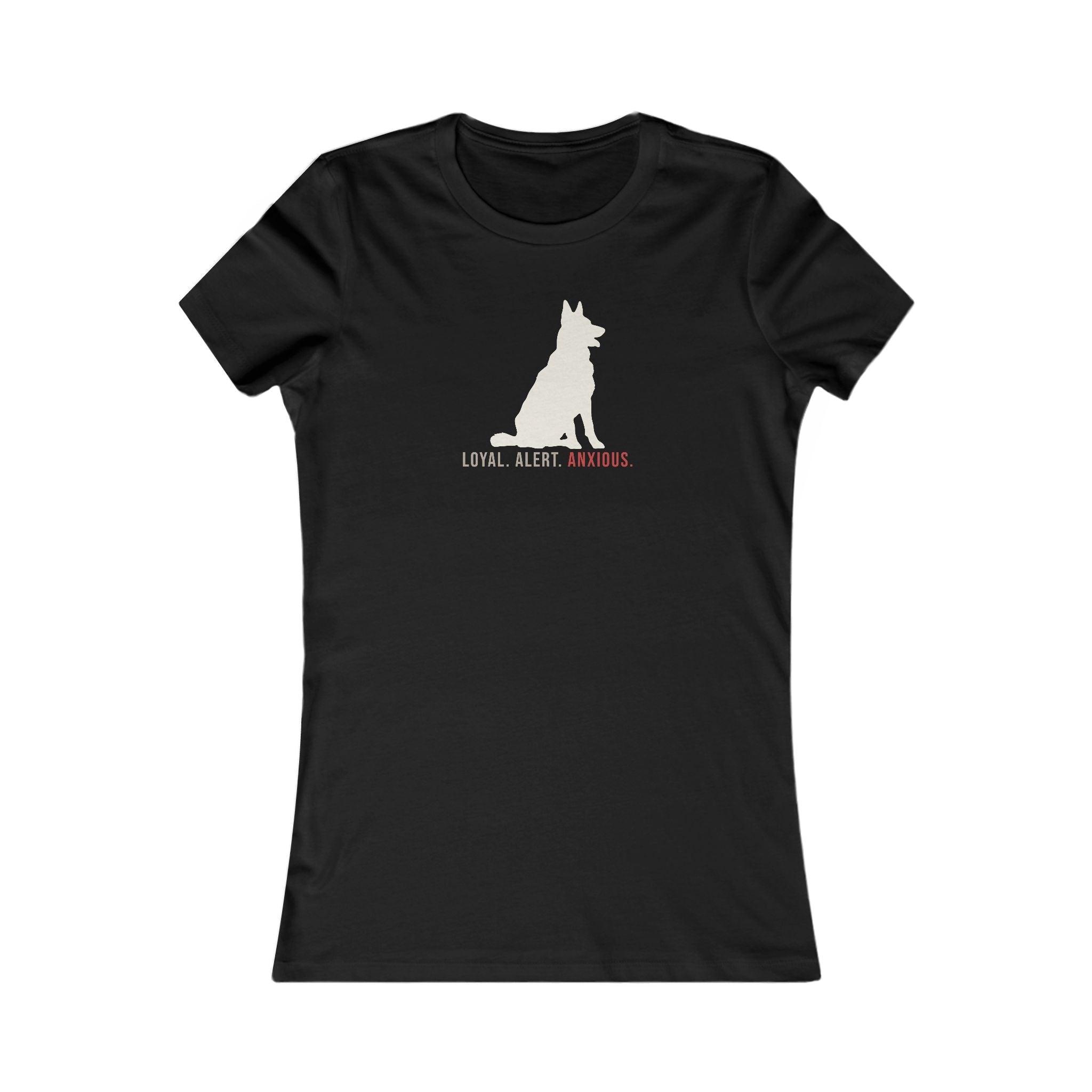 Loyal. Alert. Anxious. — Women's Fitted Tee - Loyal HerdT-Shirt